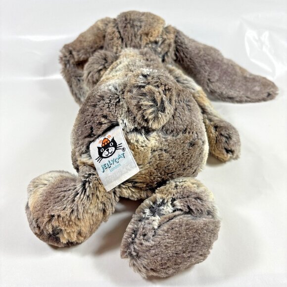 JellyCat Woodland Bashful Bunny Plush Stuffed Animal Toy Grey Brown Rabbit 11" - Picture 8 of 9